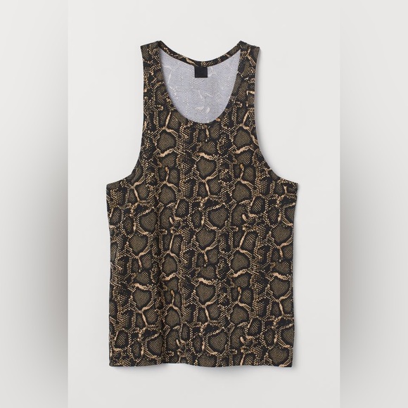 H&M Shirts Hm Tank Top Men In Soft Cotton Jersey With A Printed